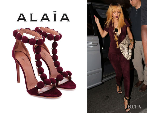 Rihannas-Azzedine-Alaia-Studded-Suede-Sandals